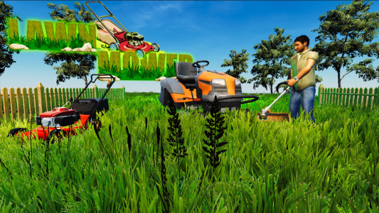 اسکرین شات بازی Lawn Mower Simulator 2024 1