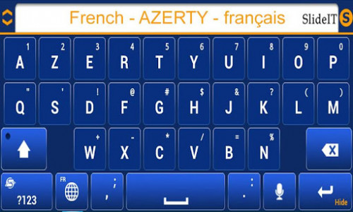 اسکرین شات برنامه SlideIT French AZERTY Pack 3