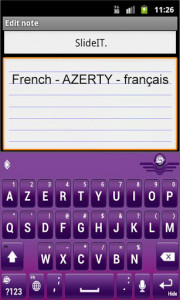 اسکرین شات برنامه SlideIT French AZERTY Pack 2
