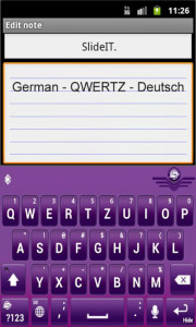 اسکرین شات برنامه SlideIT German QWERTZ Pack 2
