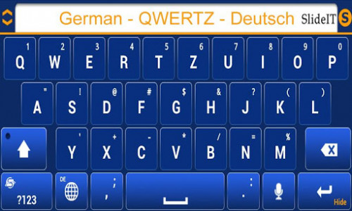اسکرین شات برنامه SlideIT German QWERTZ Pack 3