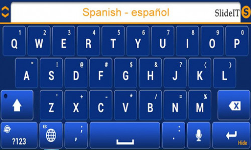 اسکرین شات برنامه SlideIT Spanish Pack 3