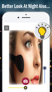 اسکرین شات برنامه Face mirror : Makeup mirror with bright light 3