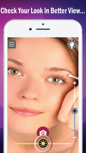 اسکرین شات برنامه Face mirror : Makeup mirror with bright light 5