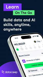 اسکرین شات 1 برنامه DataCamp | Data, AI and Coding