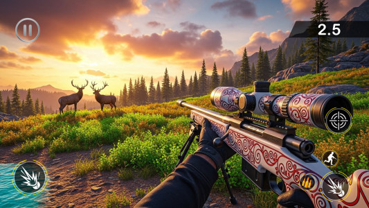 اسکرین شات 6 برنامه Deer Hunter Wild Hunting Games