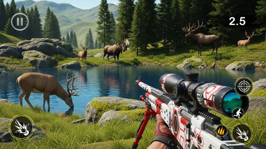 اسکرین شات 4 برنامه Deer Hunter Wild Hunting Games