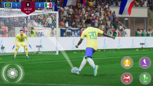 اسکرین شات 5 بازی Football Games 2025 Real Kick