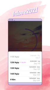 اسکرین شات 5 برنامه inlove - Love Days Counter