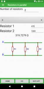 اسکرین شات برنامه Electronics Toolkit 4