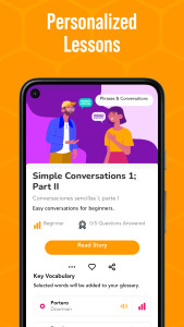 اسکرین شات 6 برنامه Beelinguapp Language Learning