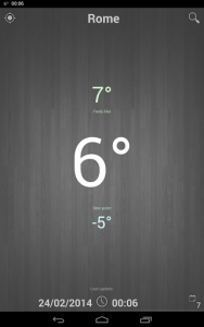 اسکرین شات برنامه Forecast Thermometer 4