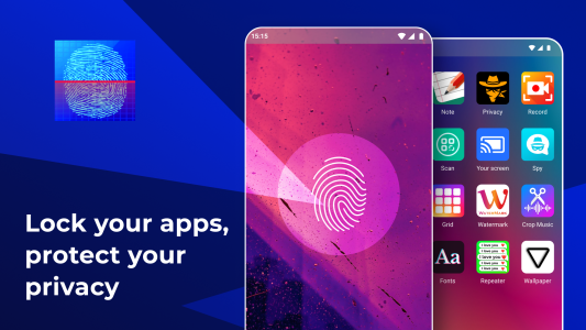 اسکرین شات 1 برنامه Fingerprint AppLock: Lock Apps