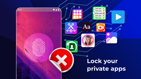 اسکرین شات 3 برنامه Fingerprint AppLock: Lock Apps