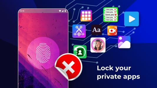 اسکرین شات برنامه Fingerprint AppLock: Lock Apps 3
