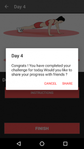 اسکرین شات برنامه 30 Day Push Ups Challenge 4