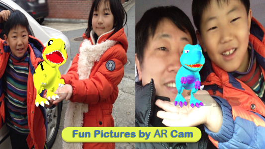 اسکرین شات 2 برنامه Dinosaur Coloring 3D - AR Cam