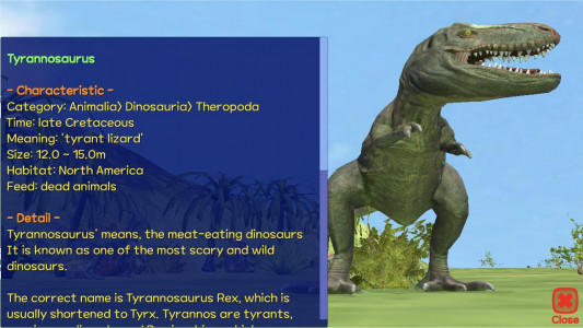 اسکرین شات برنامه Dinosaur 3D - AR Camera 1