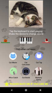 اسکرین شات برنامه Cat Piano 1