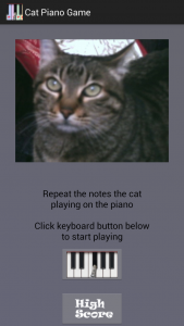 اسکرین شات برنامه Cat Piano Memory Game 1