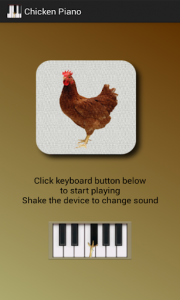 اسکرین شات برنامه Chicken Piano 1