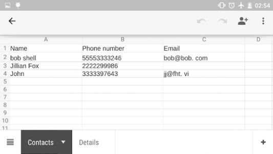 اسکرین شات برنامه Contacts To Excel 3