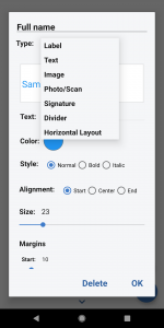اسکرین شات برنامه PDF Form Creator 5