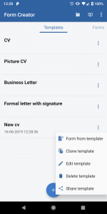 اسکرین شات برنامه PDF Form Creator 1