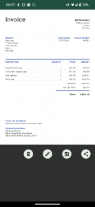 اسکرین شات برنامه PDF Invoice Maker 8