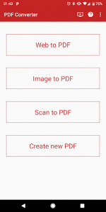 اسکرین شات برنامه PDF Converter (Text, Image, Web to PDF) 1