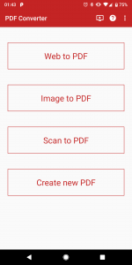 اسکرین شات برنامه PDF Converter (Text, Image, We 1