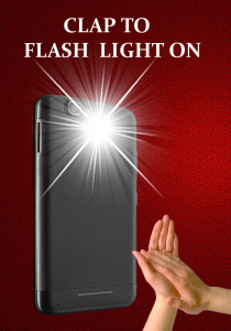 اسکرین شات برنامه Flashlight on Clap 1
