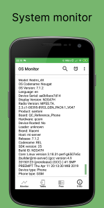 اسکرین شات برنامه OS Monitor: system manager 2