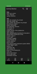 اسکرین شات 4 برنامه Activity Monitor: cpu, battery