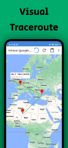 اسکرین شات برنامه Intrace: Visual traceroute 1