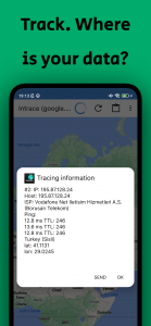 اسکرین شات برنامه Intrace: Visual traceroute 4