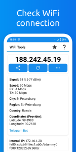 اسکرین شات 1 برنامه WiFi Tools & Analyzer