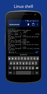 اسکرین شات برنامه Qute: Terminal emulator 2