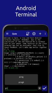 اسکرین شات 1 برنامه Qute: Terminal emulator