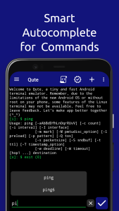 اسکرین شات 3 برنامه Qute: Terminal emulator