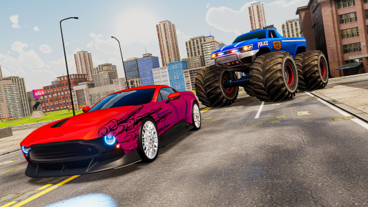 اسکرین شات 8 برنامه Police Monster Truck Games 3D