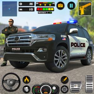 اسکرین شات 1 برنامه Police Monster Truck Games 3D