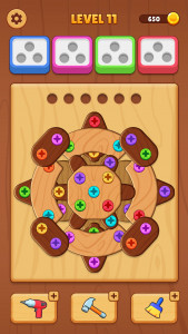 اسکرین شات 3 بازی Wooden Screw Nuts Jam Puzzle