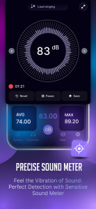 اسکرین شات 2 برنامه Decibel Meter : dB Sound Level