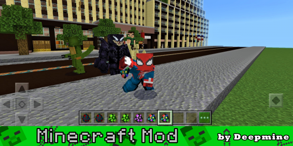 اسکرین شات بازی Spider-Man Minecraft Mod 1
