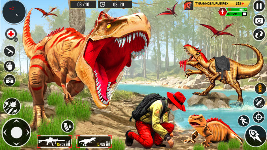 اسکرین شات بازی Real Dino Hunter 3D Gun Games 1
