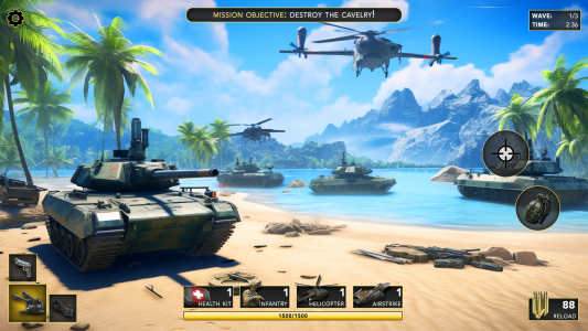 اسکرین شات بازی Call of Beach: Defense War 4