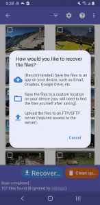 اسکرین شات 5 برنامه DiskDigger photo/file recovery