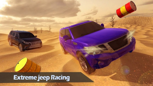 اسکرین شات 2 برنامه Sand Safari Jeep 4x4 Driver- Prado Driving Games