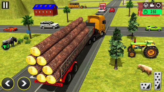 اسکرین شات برنامه Logging Truck Driving Sim Game 3